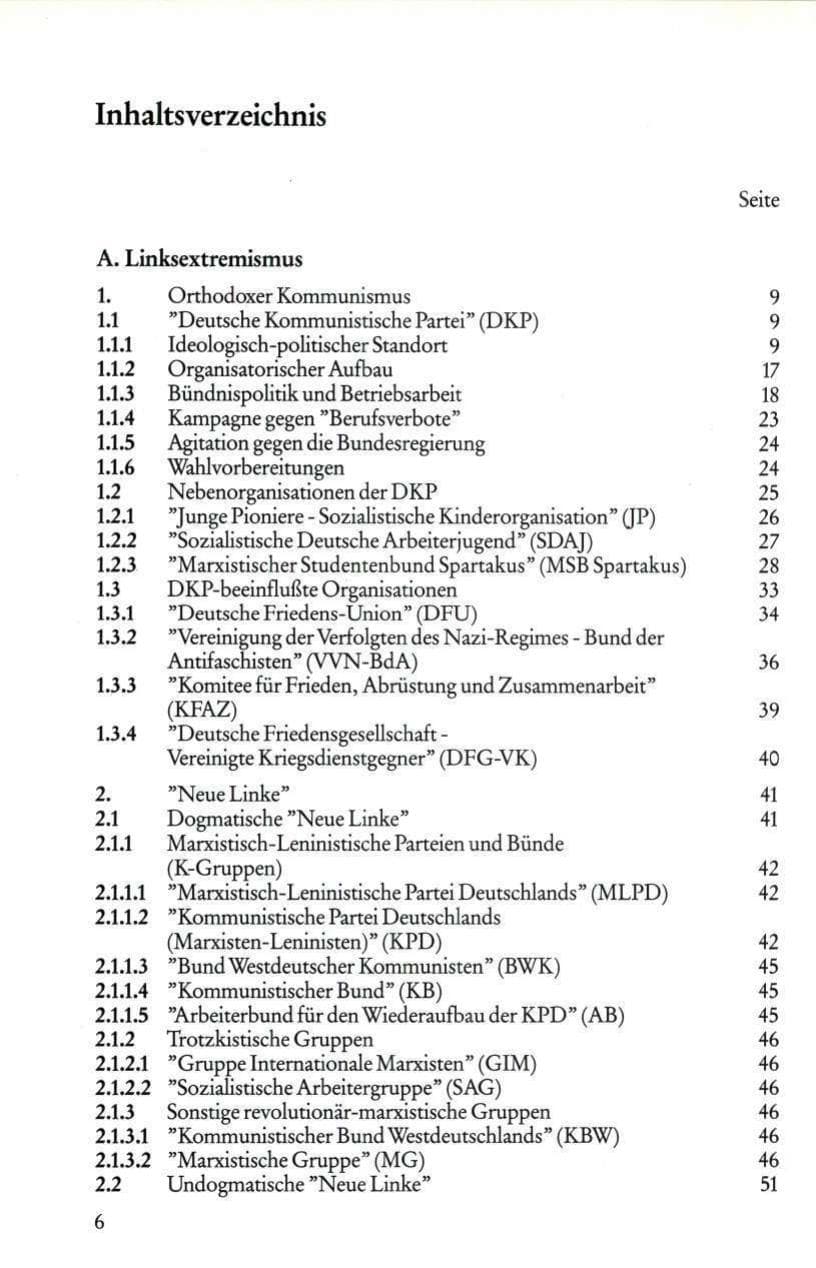 Seite 8 des Verfassungsschutzbericht 1985 Rheinland-Pfalz
