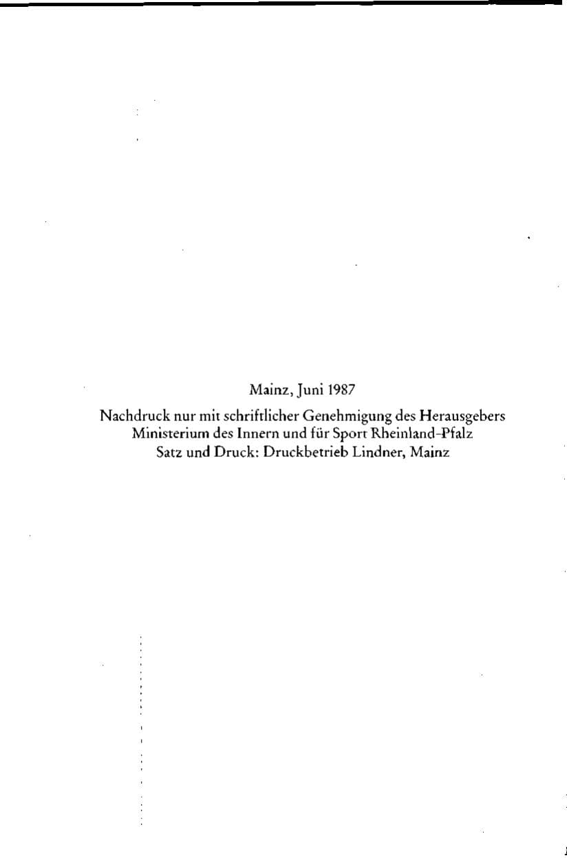 Seite 2 des Verfassungsschutzbericht 1986 Rheinland-Pfalz
