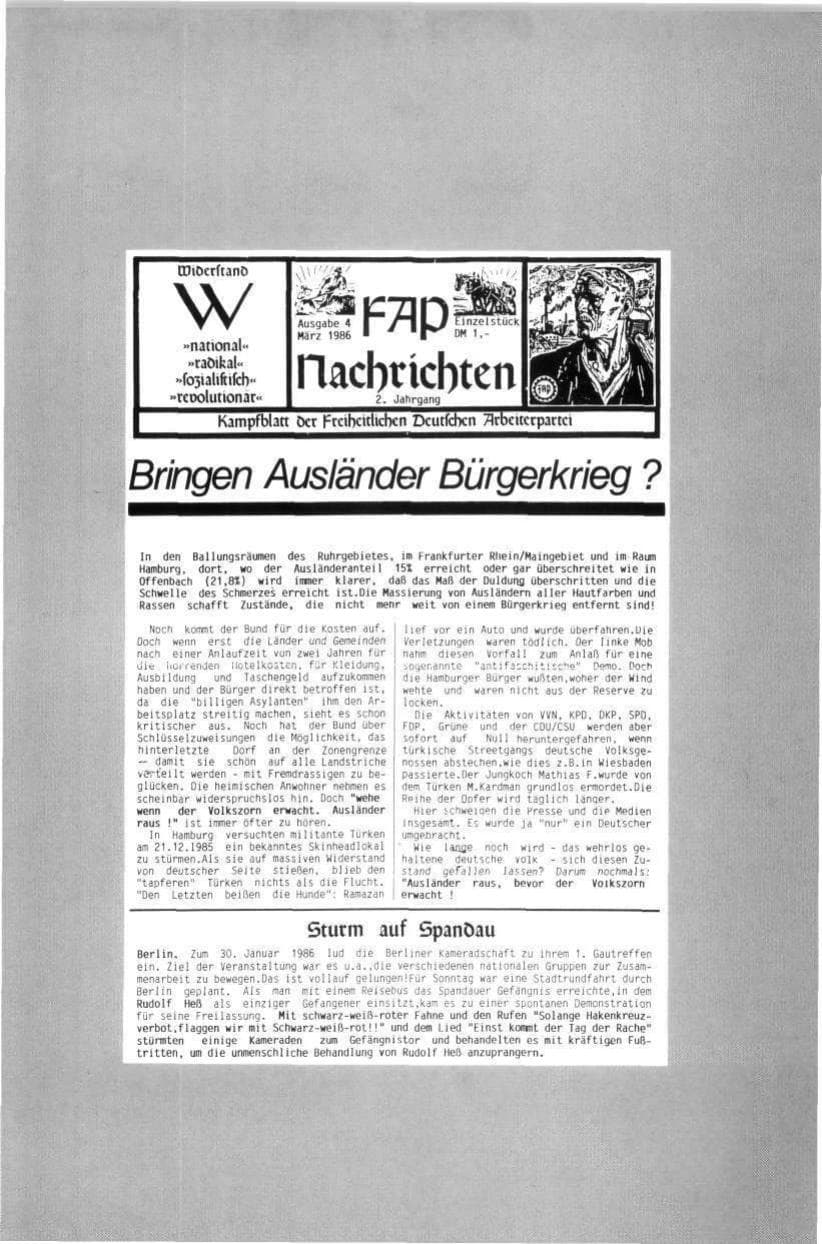 Seite 103 des Verfassungsschutzbericht 1986 Rheinland-Pfalz