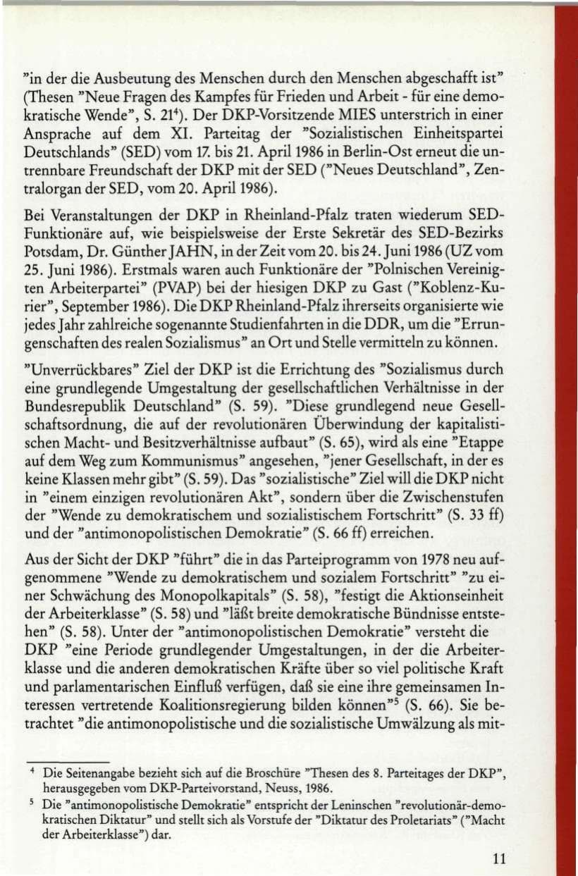 Seite 13 des Verfassungsschutzbericht 1986 Rheinland-Pfalz