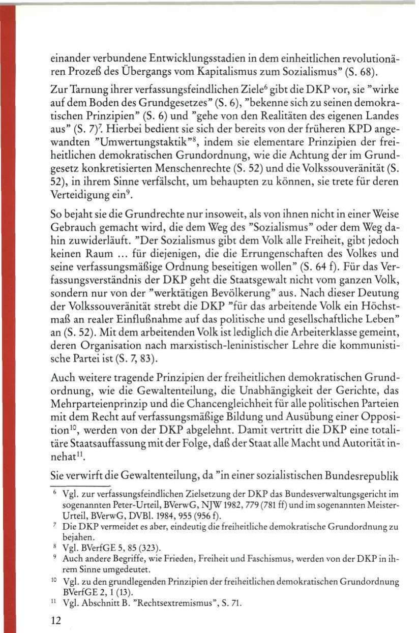 Seite 14 des Verfassungsschutzbericht 1986 Rheinland-Pfalz
