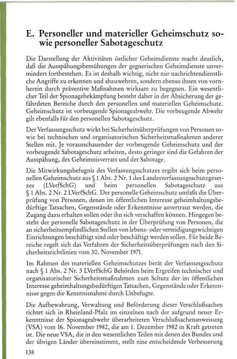 Seite 140 des Verfassungsschutzbericht 1986 Rheinland-Pfalz