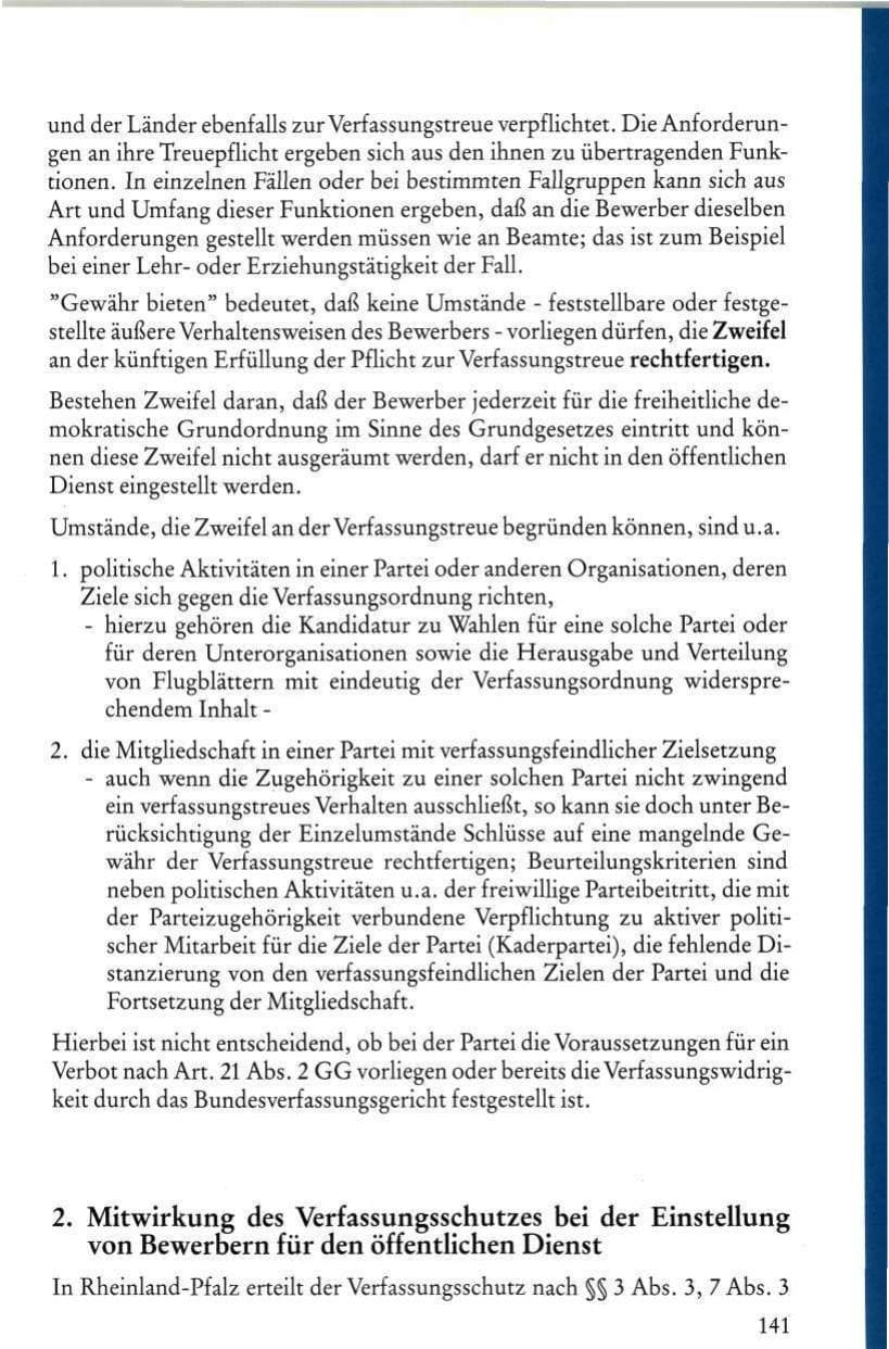 Seite 143 des Verfassungsschutzbericht 1986 Rheinland-Pfalz