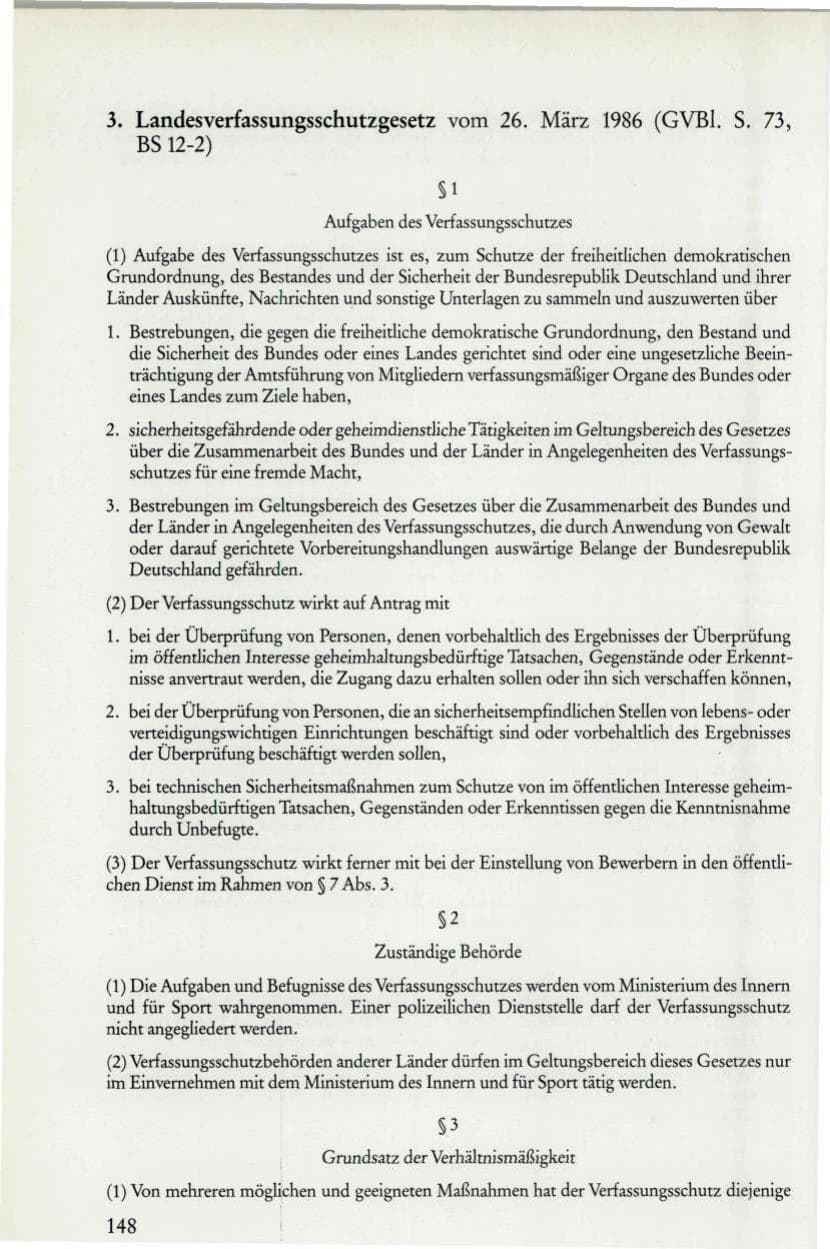 Seite 150 des Verfassungsschutzbericht 1986 Rheinland-Pfalz