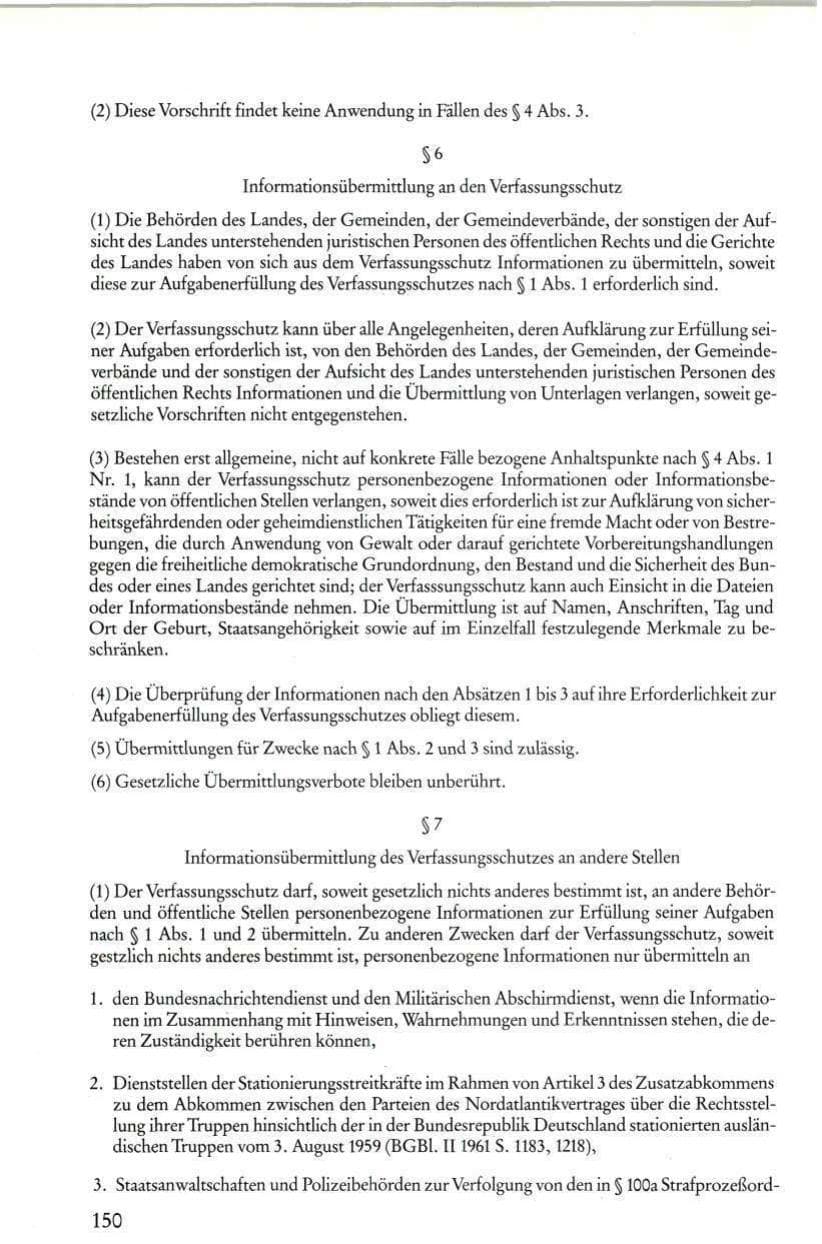 Seite 152 des Verfassungsschutzbericht 1986 Rheinland-Pfalz