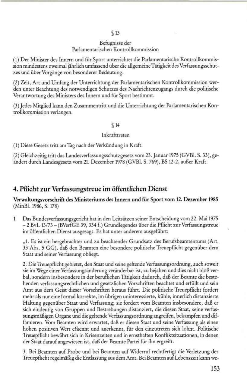 Seite 155 des Verfassungsschutzbericht 1986 Rheinland-Pfalz