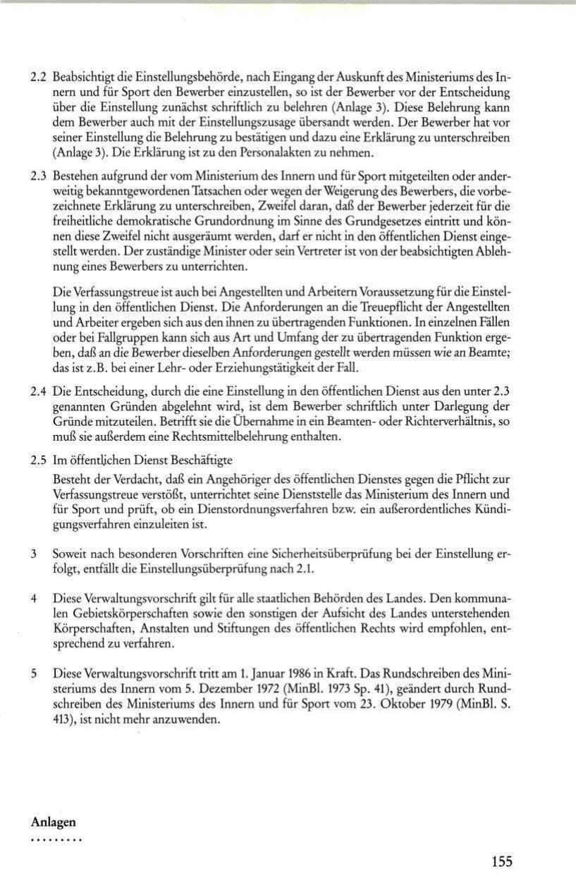 Seite 157 des Verfassungsschutzbericht 1986 Rheinland-Pfalz