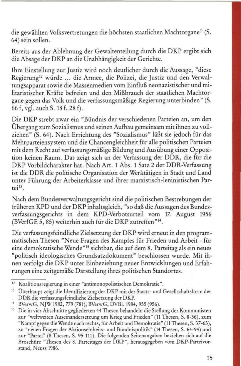 Seite 17 des Verfassungsschutzbericht 1986 Rheinland-Pfalz