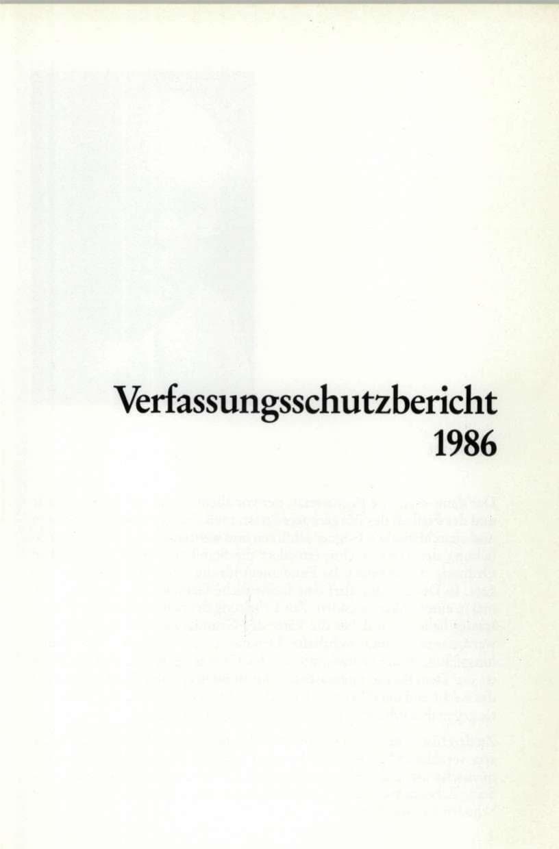 Seite 3 des Verfassungsschutzbericht 1986 Rheinland-Pfalz