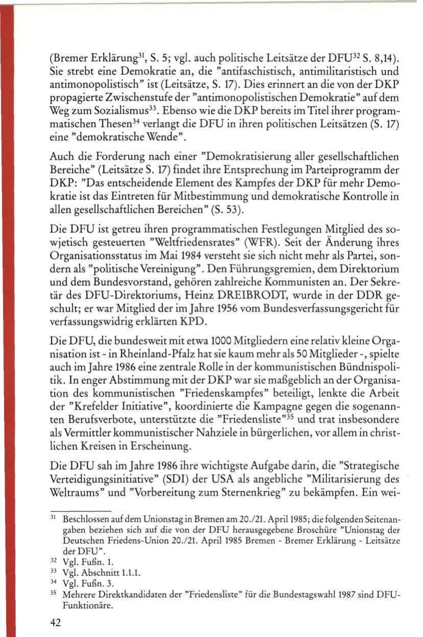 Seite 44 des Verfassungsschutzbericht 1986 Rheinland-Pfalz