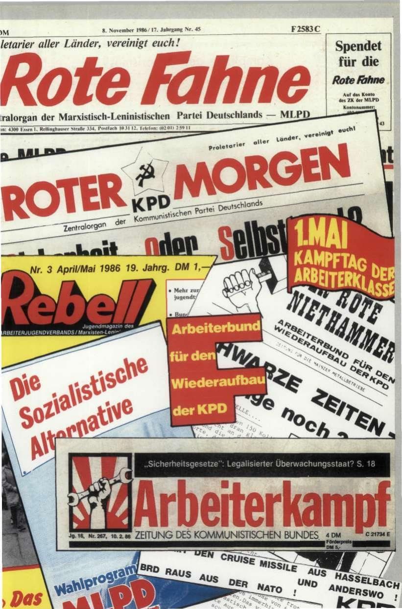 Seite 55 des Verfassungsschutzbericht 1986 Rheinland-Pfalz