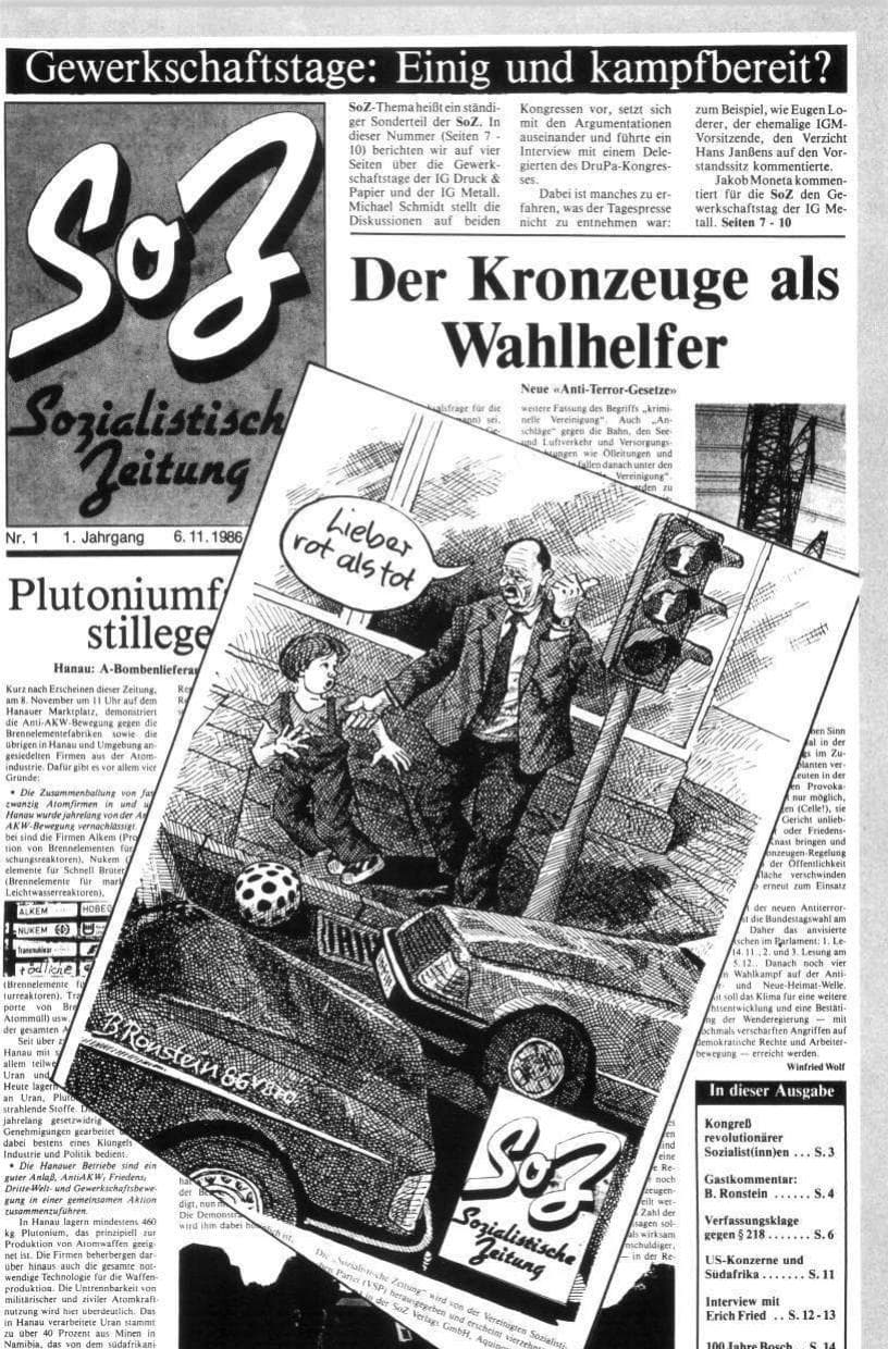 Seite 61 des Verfassungsschutzbericht 1986 Rheinland-Pfalz