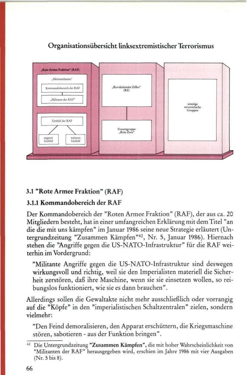 Seite 68 des Verfassungsschutzbericht 1986 Rheinland-Pfalz