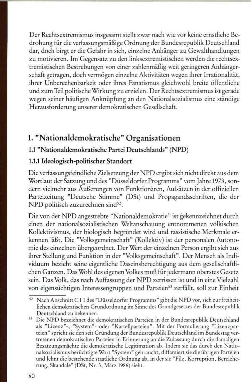 Seite 82 des Verfassungsschutzbericht 1986 Rheinland-Pfalz