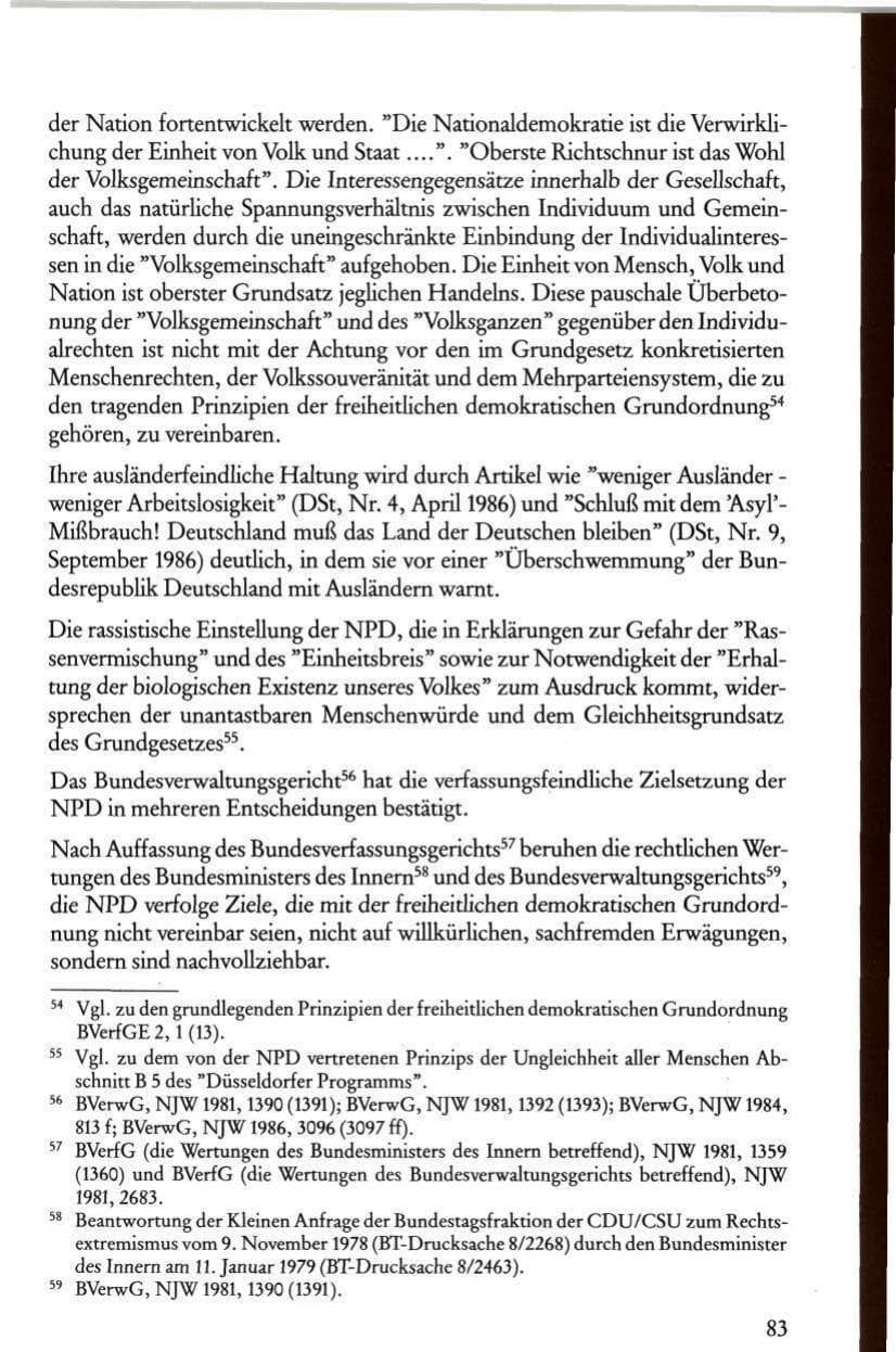 Seite 85 des Verfassungsschutzbericht 1986 Rheinland-Pfalz