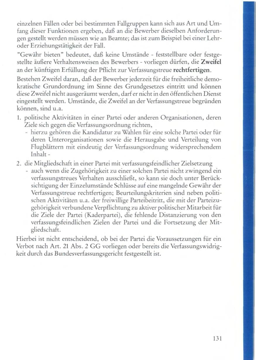 Seite 131 des Verfassungsschutzbericht 1987 Rheinland-Pfalz