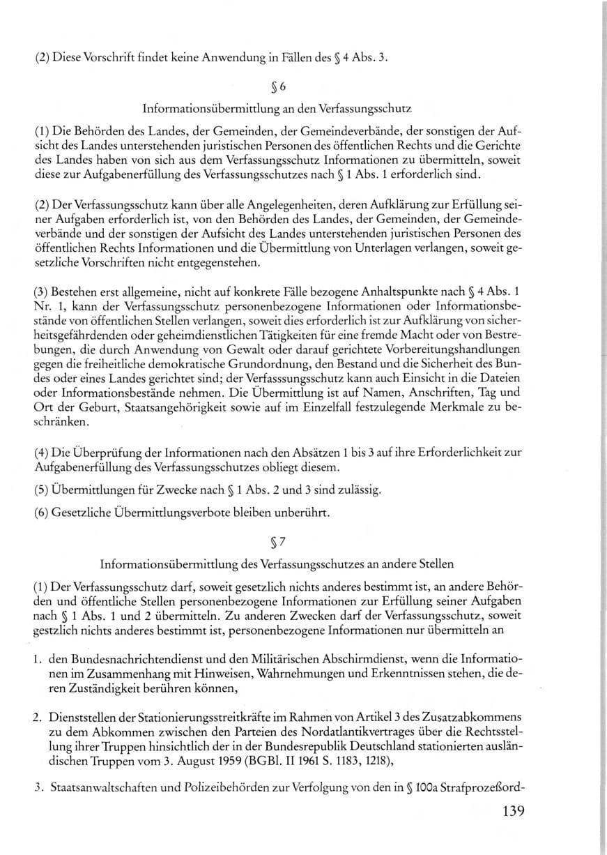 Seite 139 des Verfassungsschutzbericht 1987 Rheinland-Pfalz