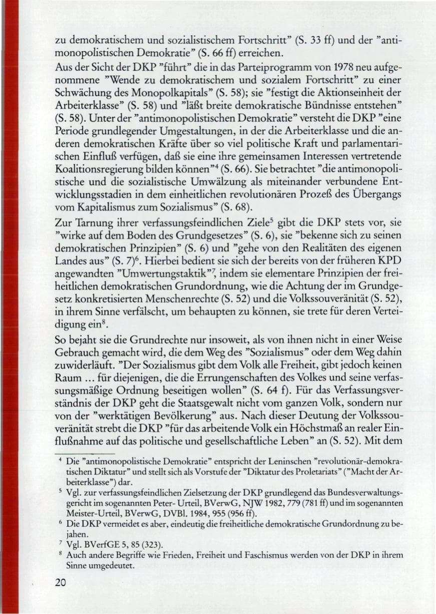 Seite 22 des Verfassungsschutzbericht 1987 Rheinland-Pfalz