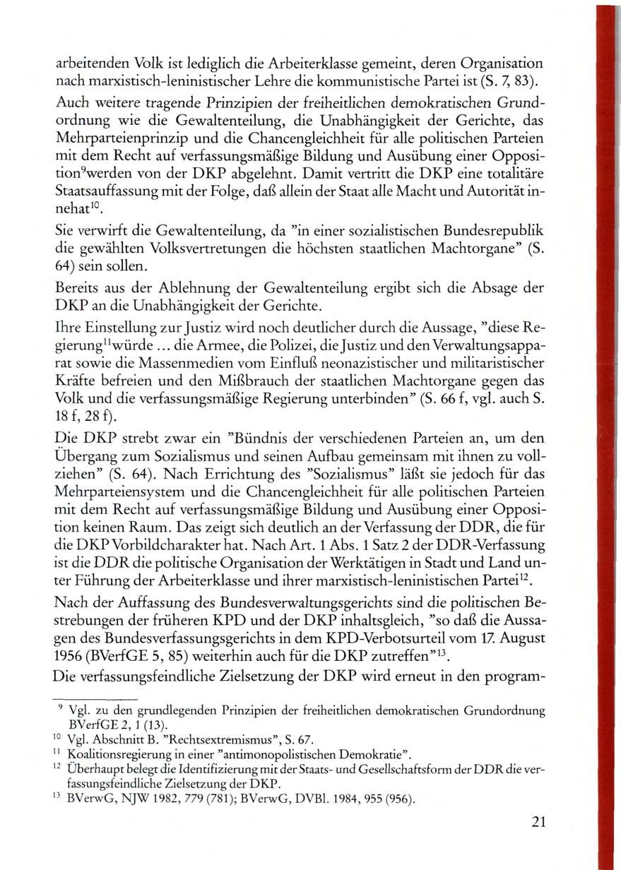 Seite 23 des Verfassungsschutzbericht 1987 Rheinland-Pfalz