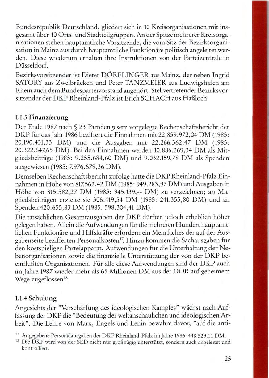 Seite 27 des Verfassungsschutzbericht 1987 Rheinland-Pfalz