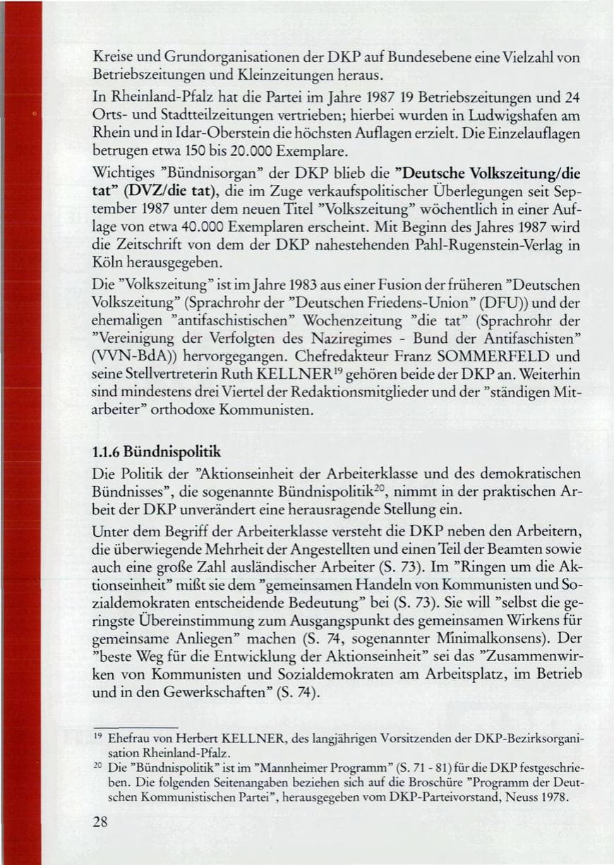 Seite 30 des Verfassungsschutzbericht 1987 Rheinland-Pfalz