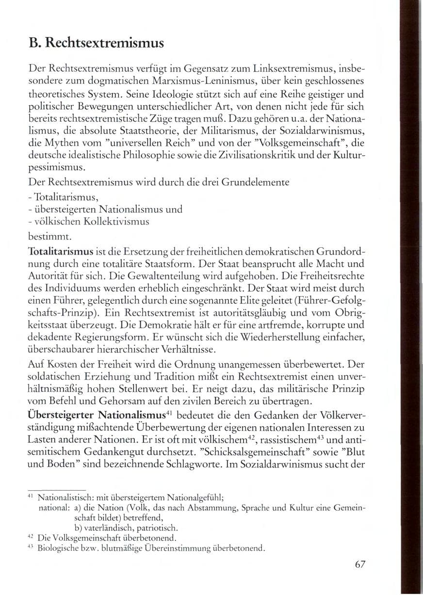 Seite 67 des Verfassungsschutzbericht 1987 Rheinland-Pfalz