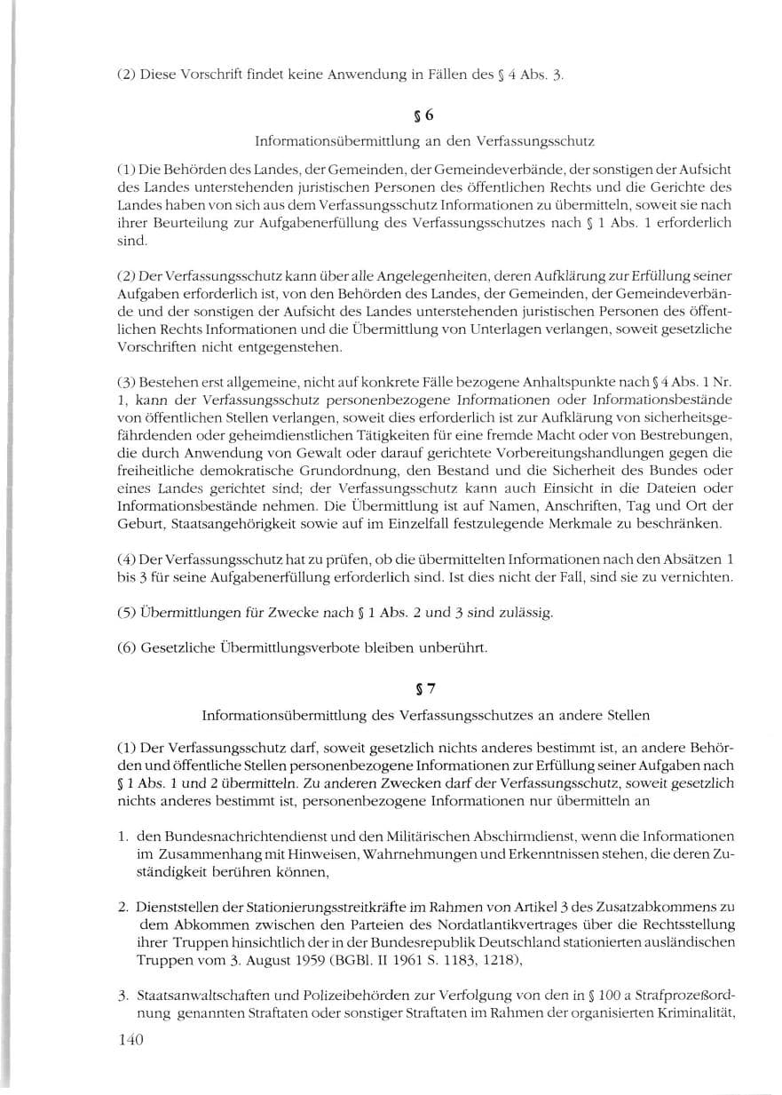 Seite 142 des Verfassungsschutzbericht 1988 Rheinland-Pfalz