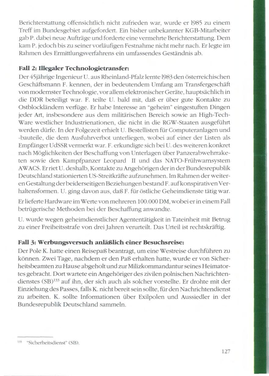 Seite 129 des Verfassungsschutzbericht 1989 Rheinland-Pfalz