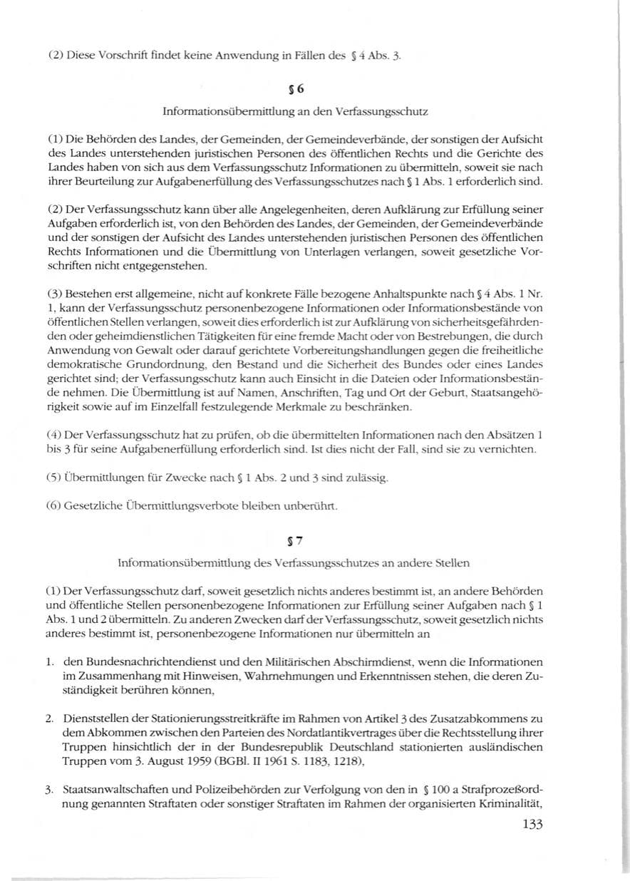 Seite 135 des Verfassungsschutzbericht 1989 Rheinland-Pfalz
