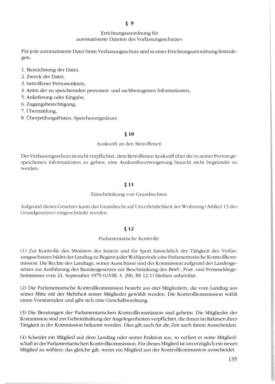 Seite 137 des Verfassungsschutzbericht 1989 Rheinland-Pfalz