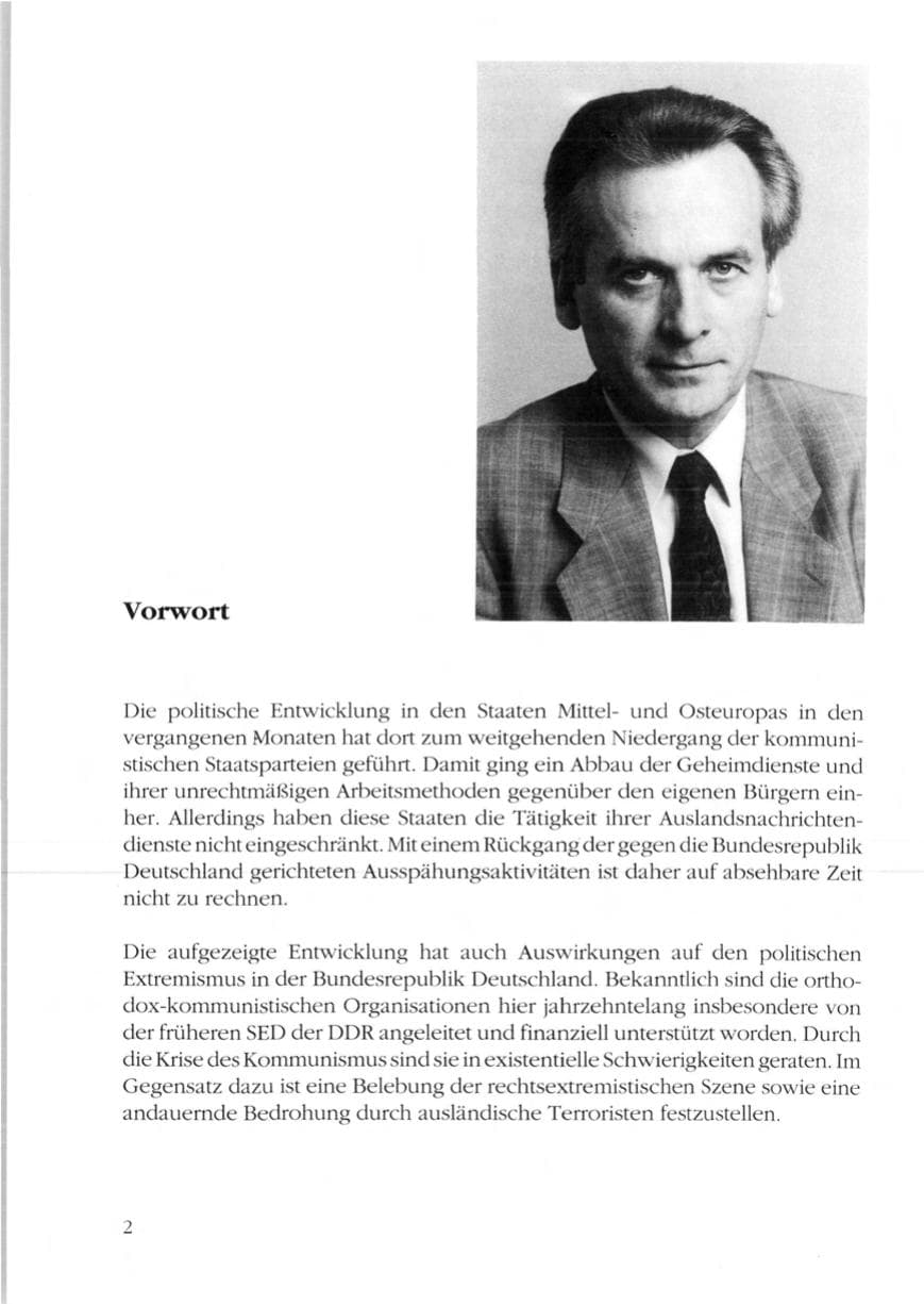 Seite 4 des Verfassungsschutzbericht 1989 Rheinland-Pfalz