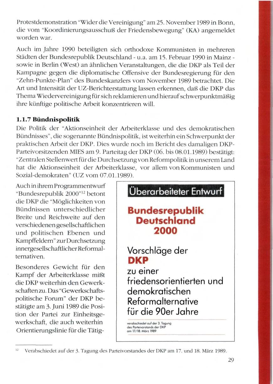 Seite 31 des Verfassungsschutzbericht 1989 Rheinland-Pfalz