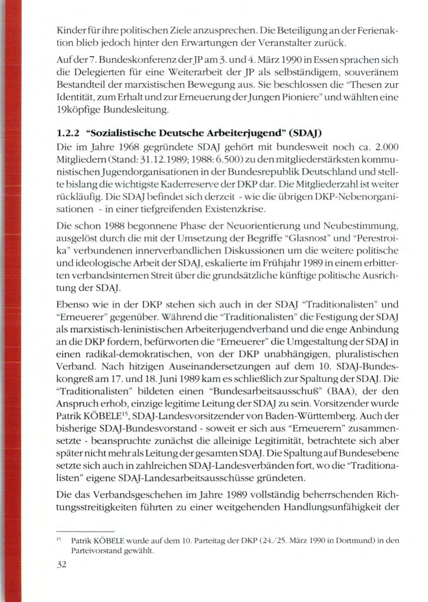 Seite 34 des Verfassungsschutzbericht 1989 Rheinland-Pfalz