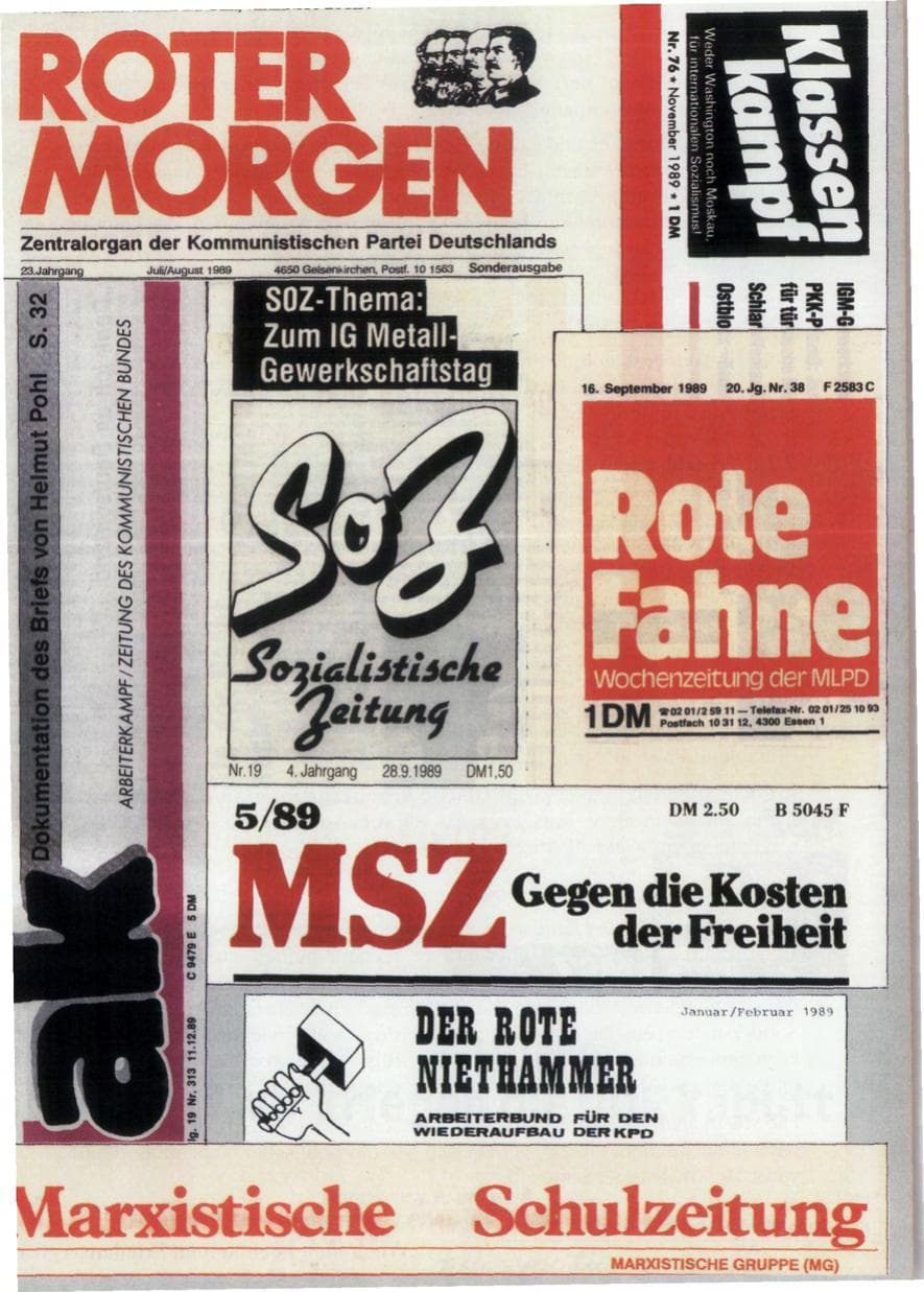 Seite 47 des Verfassungsschutzbericht 1989 Rheinland-Pfalz