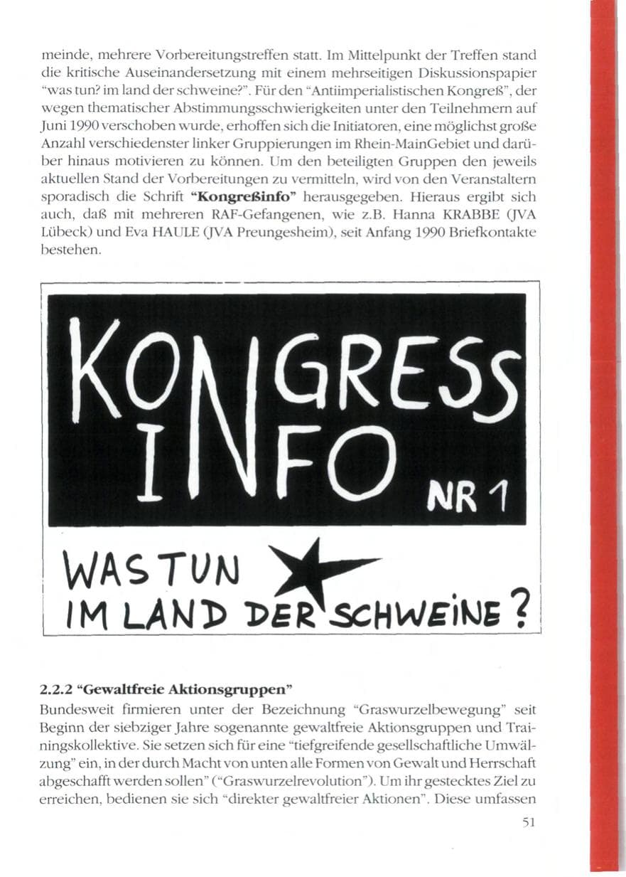 Seite 53 des Verfassungsschutzbericht 1989 Rheinland-Pfalz