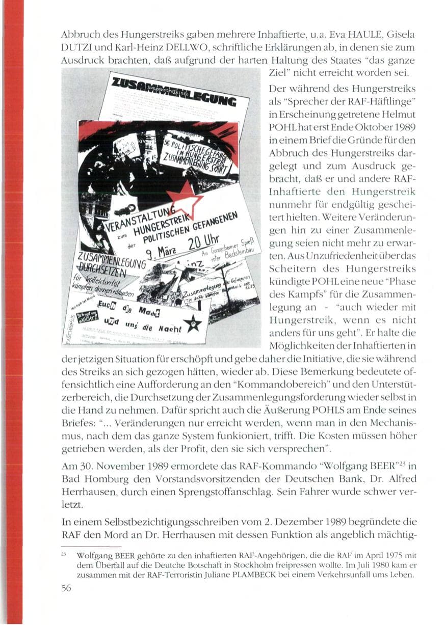 Seite 58 des Verfassungsschutzbericht 1989 Rheinland-Pfalz