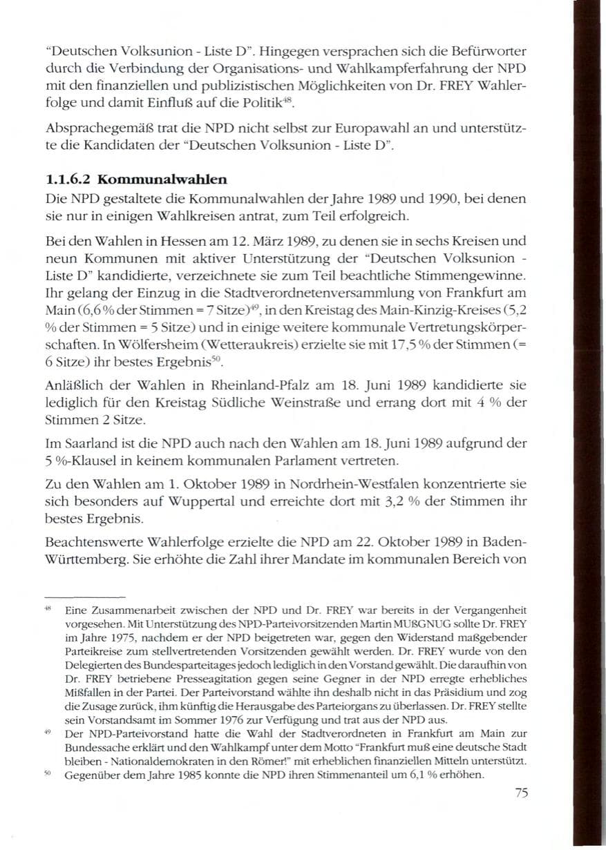 Seite 77 des Verfassungsschutzbericht 1989 Rheinland-Pfalz