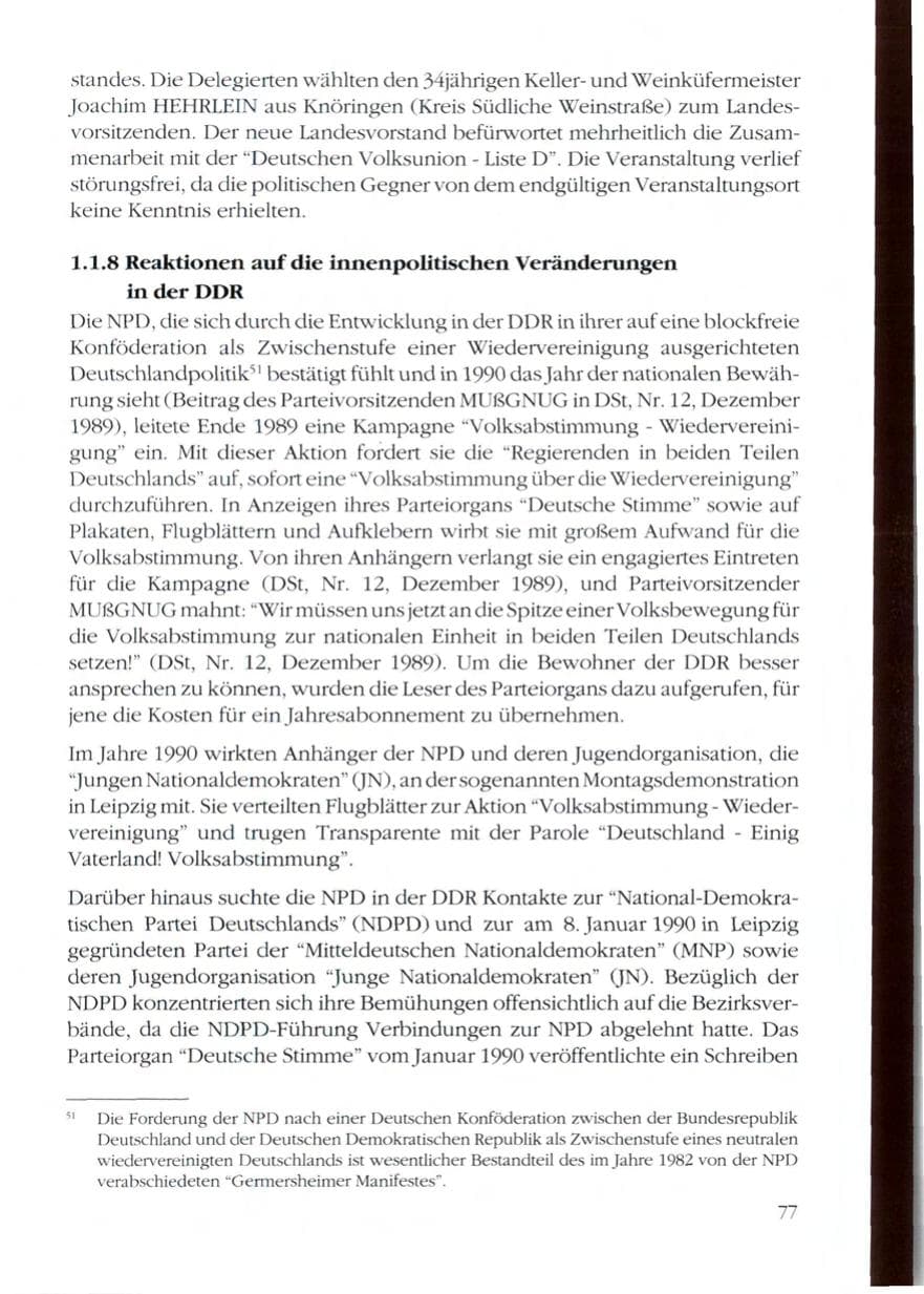 Seite 79 des Verfassungsschutzbericht 1989 Rheinland-Pfalz