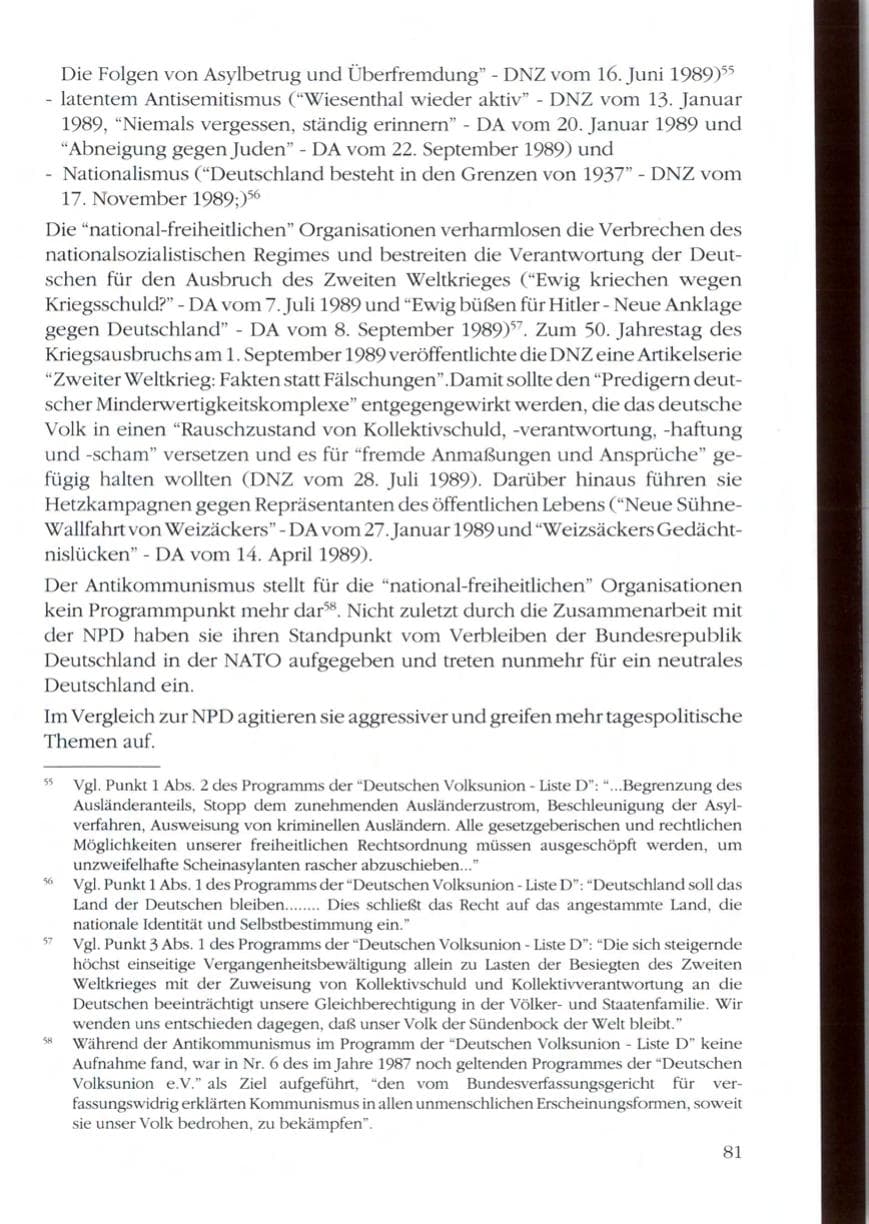 Seite 83 des Verfassungsschutzbericht 1989 Rheinland-Pfalz