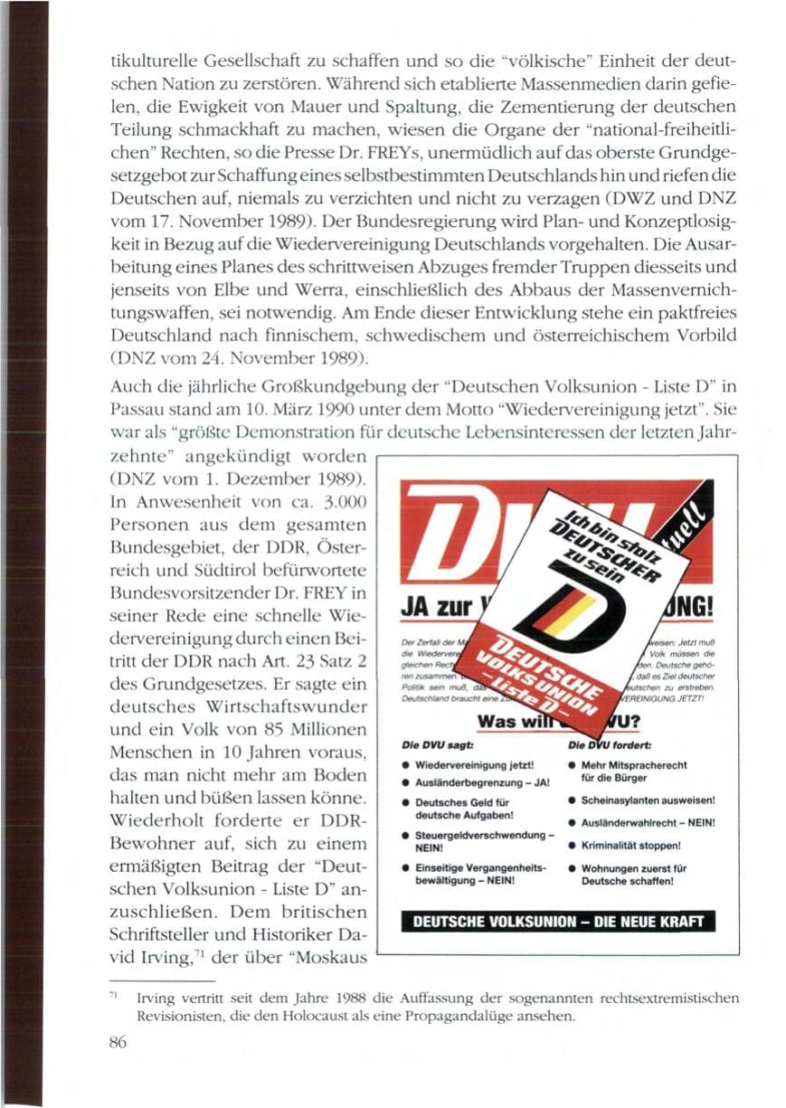 Seite 88 des Verfassungsschutzbericht 1989 Rheinland-Pfalz