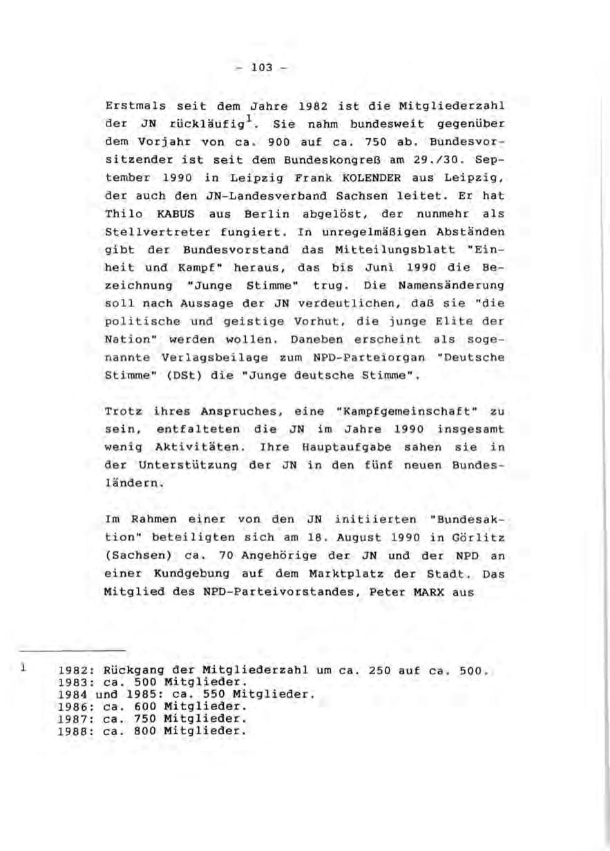 Seite 105 des Verfassungsschutzbericht 1990 Rheinland-Pfalz