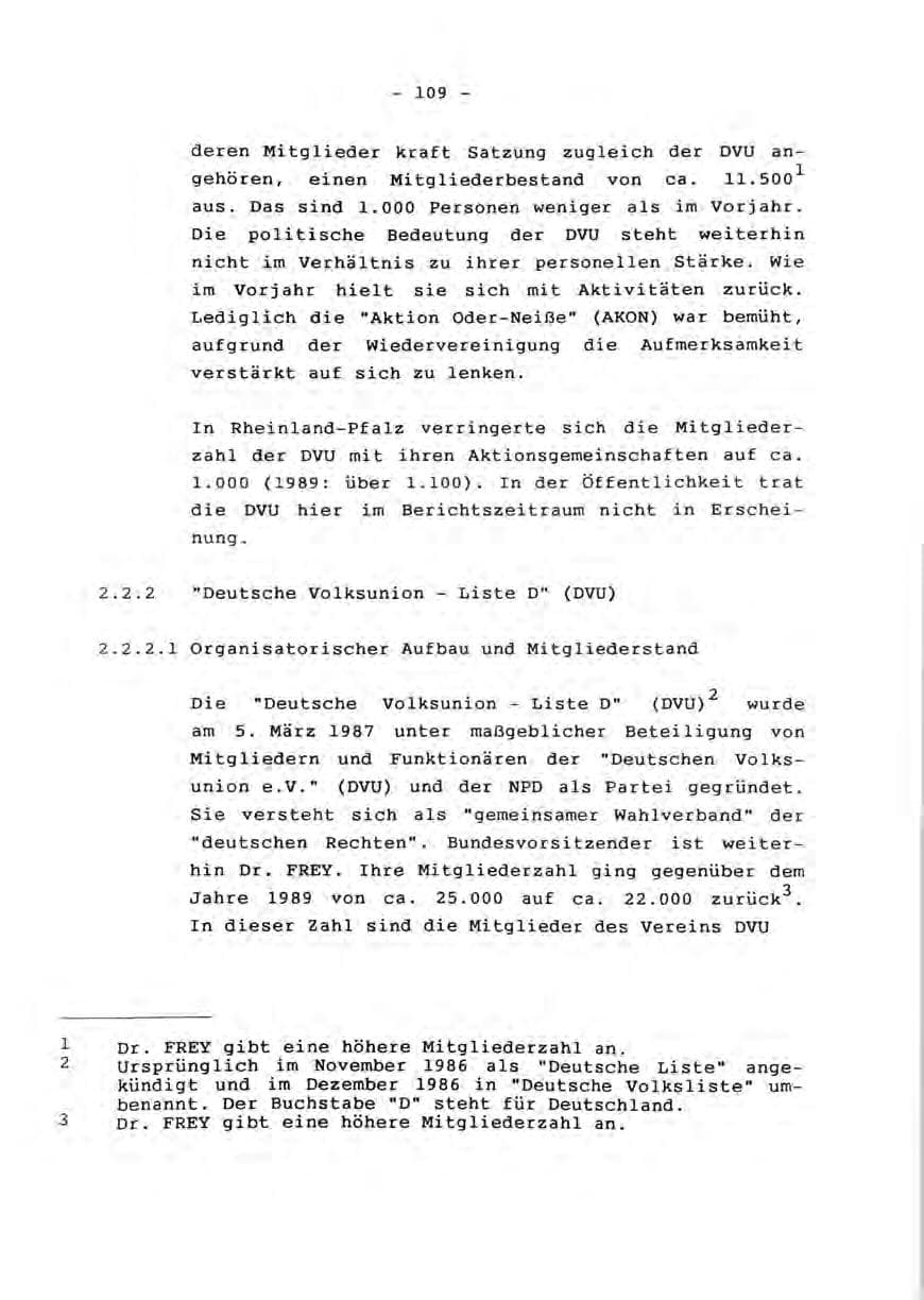 Seite 111 des Verfassungsschutzbericht 1990 Rheinland-Pfalz