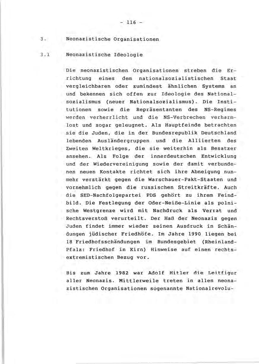 Seite 118 des Verfassungsschutzbericht 1990 Rheinland-Pfalz