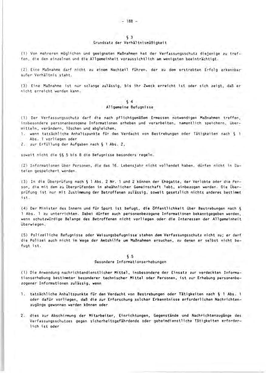 Seite 190 des Verfassungsschutzbericht 1990 Rheinland-Pfalz