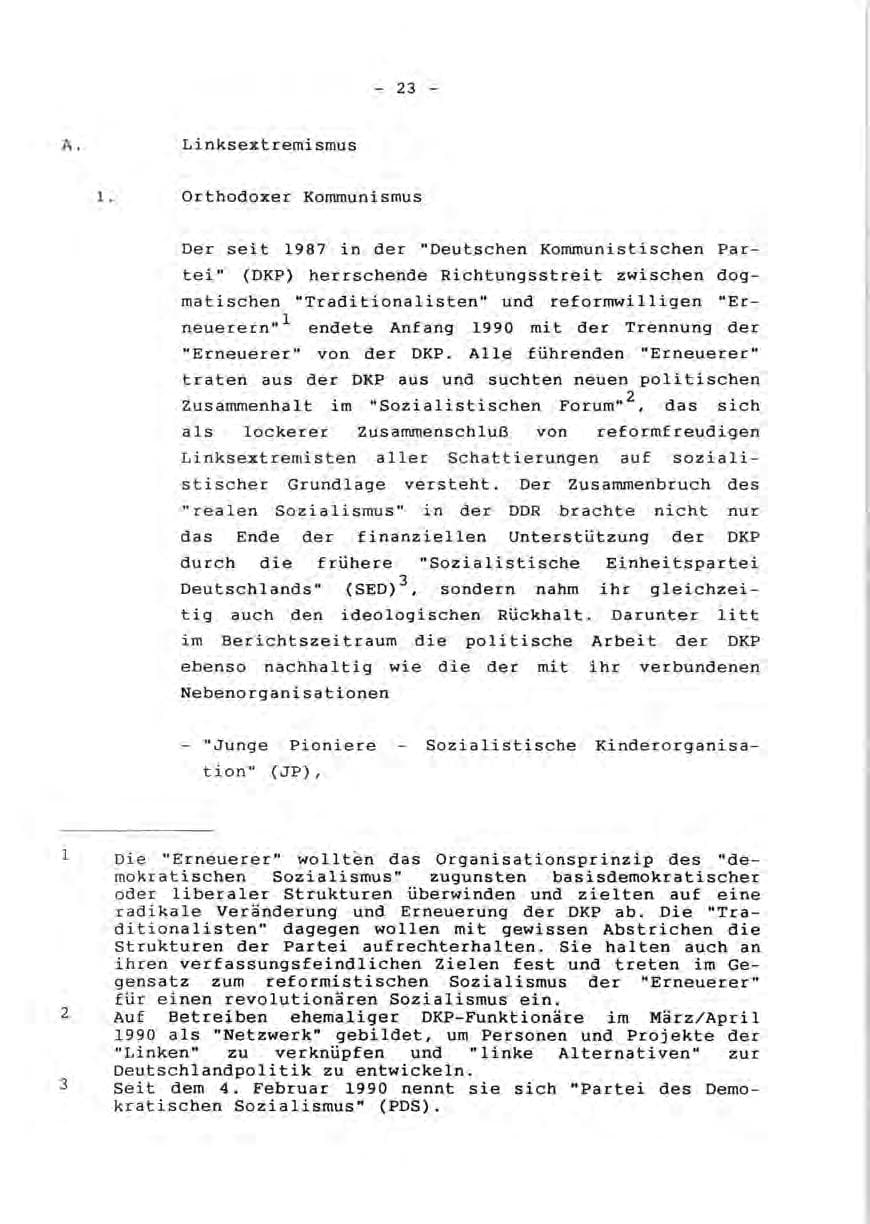 Seite 25 des Verfassungsschutzbericht 1990 Rheinland-Pfalz