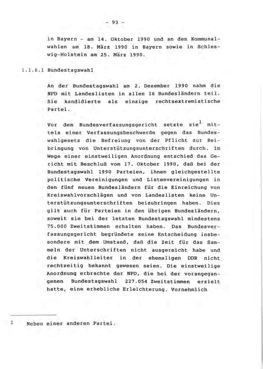 Seite 95 des Verfassungsschutzbericht 1990 Rheinland-Pfalz