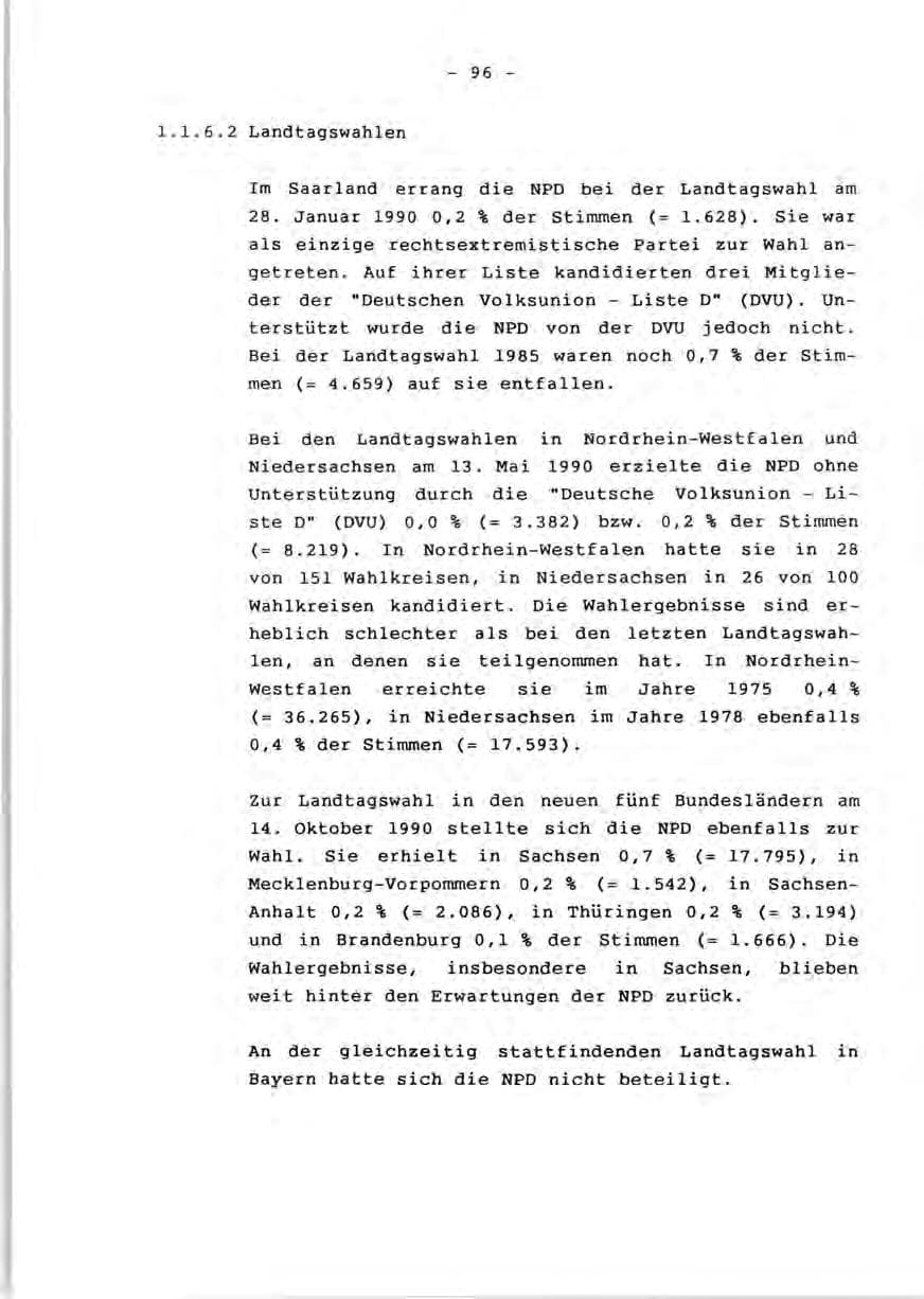 Seite 98 des Verfassungsschutzbericht 1990 Rheinland-Pfalz