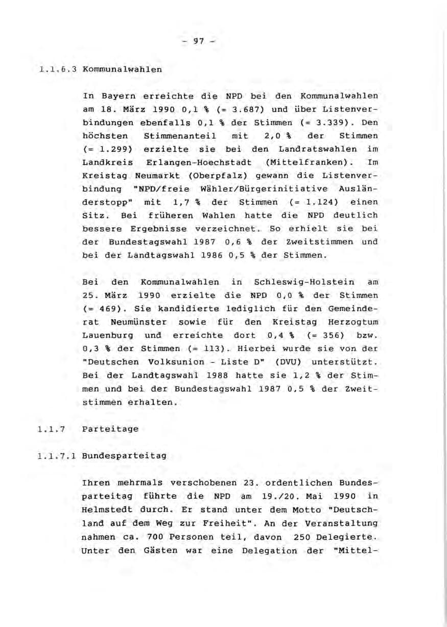 Seite 99 des Verfassungsschutzbericht 1990 Rheinland-Pfalz