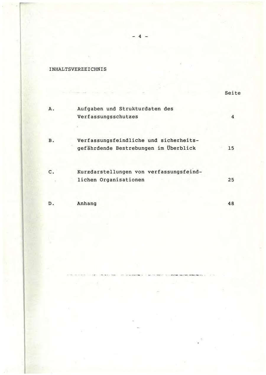 Seite 5 des Verfassungsschutzbericht 1991 Rheinland-Pfalz