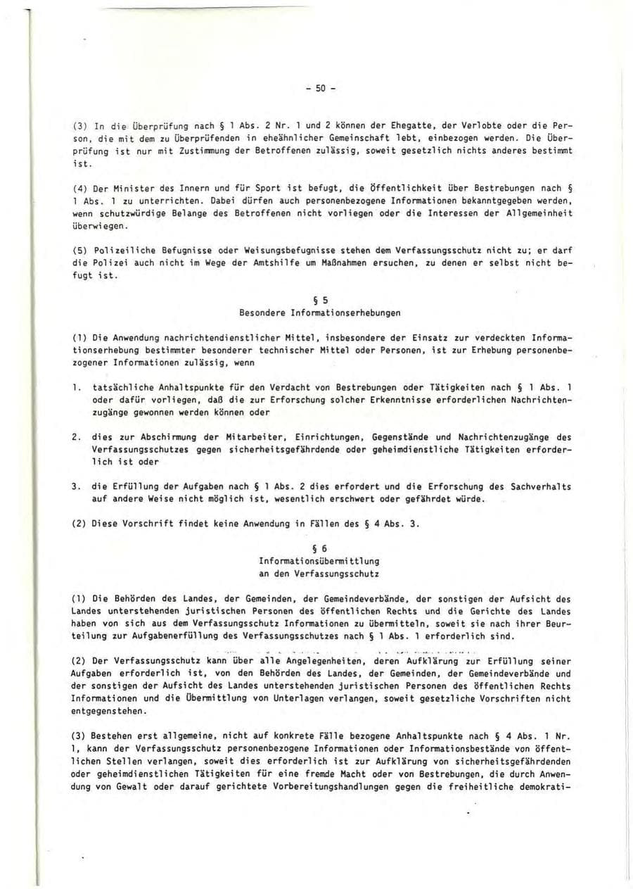 Seite 51 des Verfassungsschutzbericht 1991 Rheinland-Pfalz